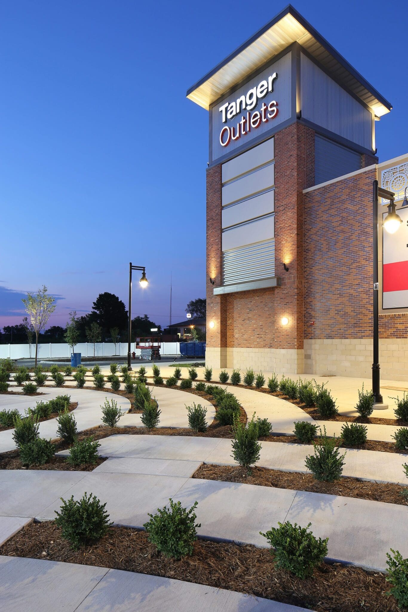 Outside View of the Tanger Outlets Grand Rapids