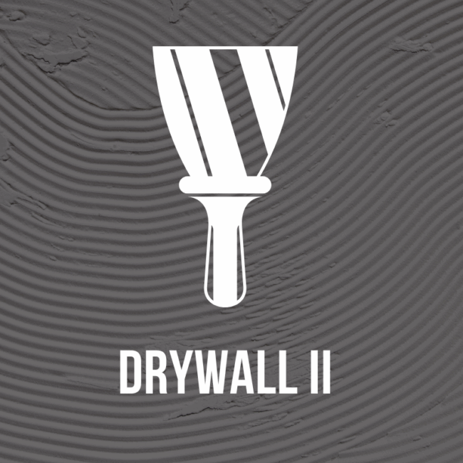 Course thumbnail for the West Michigan Construction Institute's drywalling level 2 training course.