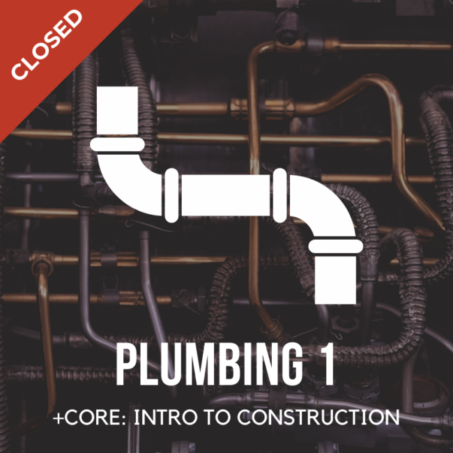 WMCI's Plumbing 1 course is now closed.