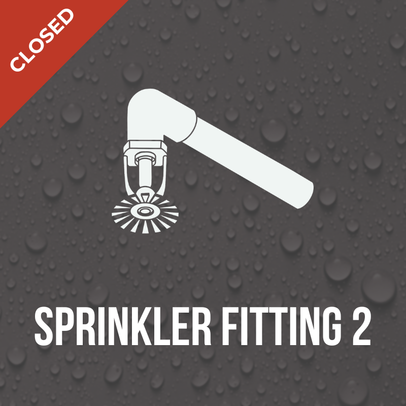 WMCI's Sprinkler Fitting 2 course is closed