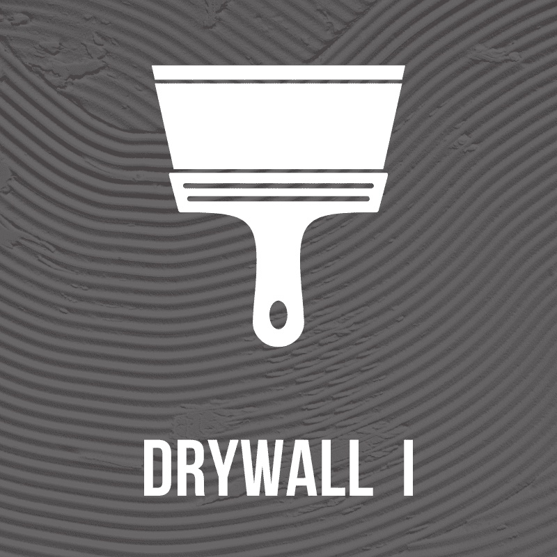 Course icon for drywall construction training