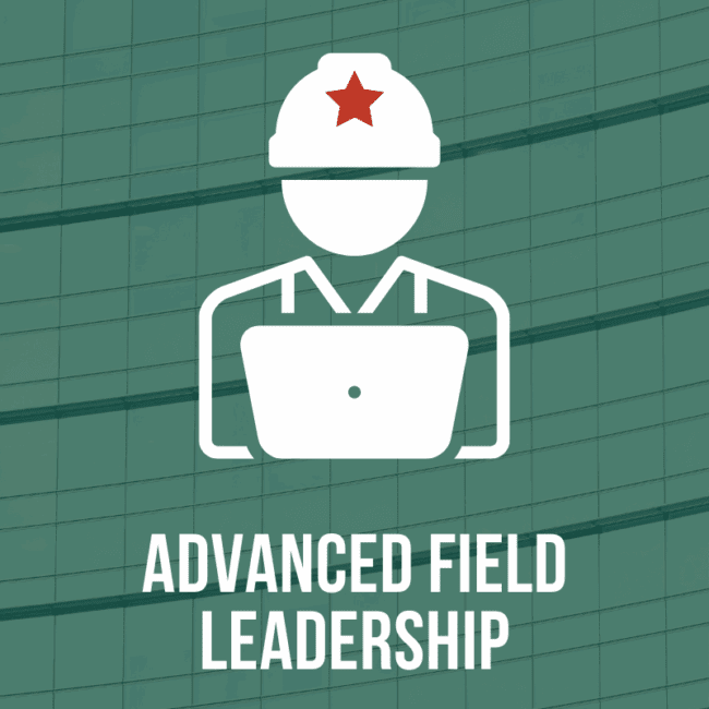 Course header for the west michigan construction institute's Advanced Field Leadership course.