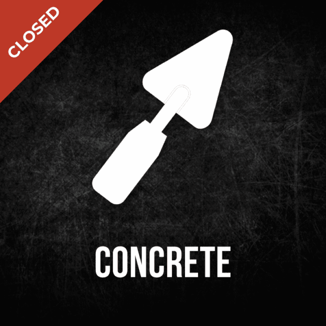 WMCI's Concrete I course is now closed