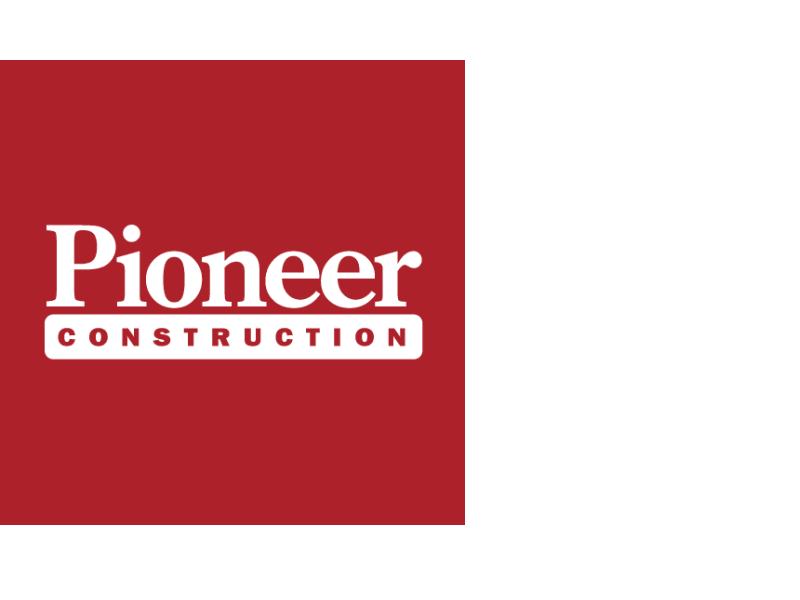 This is an image of the Pioneer Construction Logo. Pioneer is a Competition level sponsor for the 2026 WMCI construction Rally.