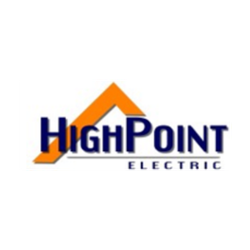 HighPoint Electric logo with an orange triangular roof graphic above blue 'HIGHPOINT ELECTRIC' text.
