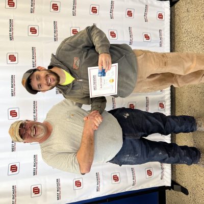 Concrete student at graduation